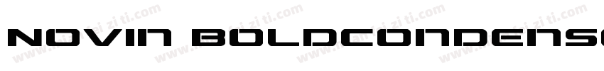Novin BoldCondensed字体转换
